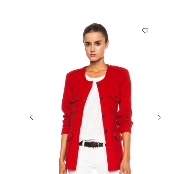 ISABEL MARANT BLAZER PREOWNED SIZE-38 US-6 RED - Picture 3 of 14